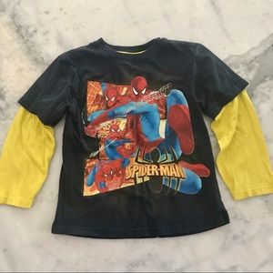 2/$5 Spider-Man Long-sleeve T-shirt Boys Size 5/6 🕷
